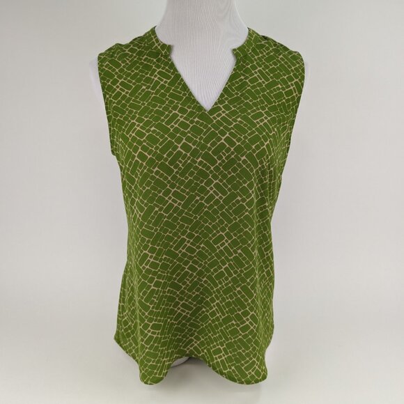 CAbi #6383 Women's V-Neck Cobblestone Blouse Top Size S - Picture 3 of 7